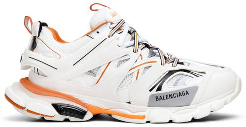 balenciaga track sneakers white orange