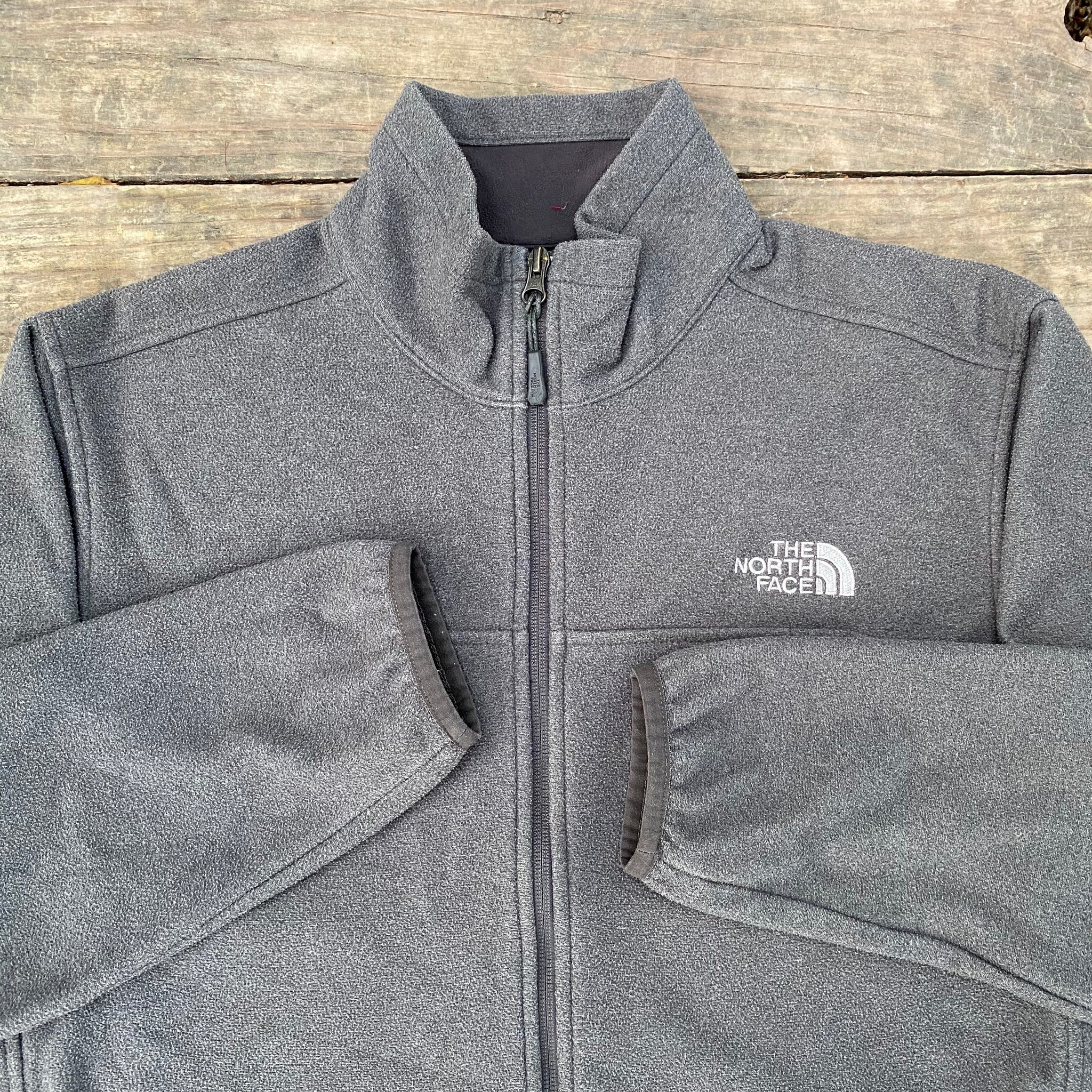 north face heather grey jacket