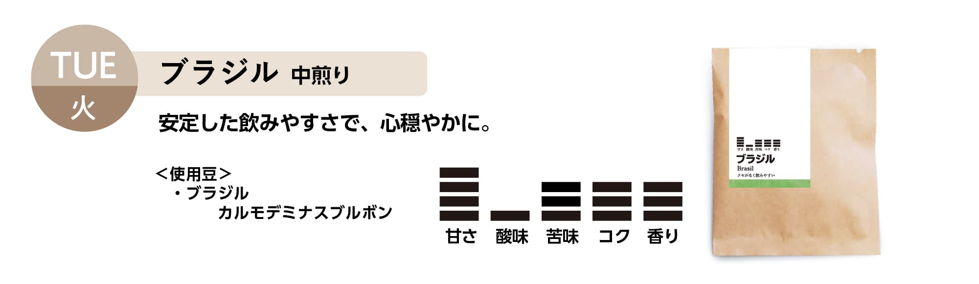 武珈琲ラボのブラジル中煎り