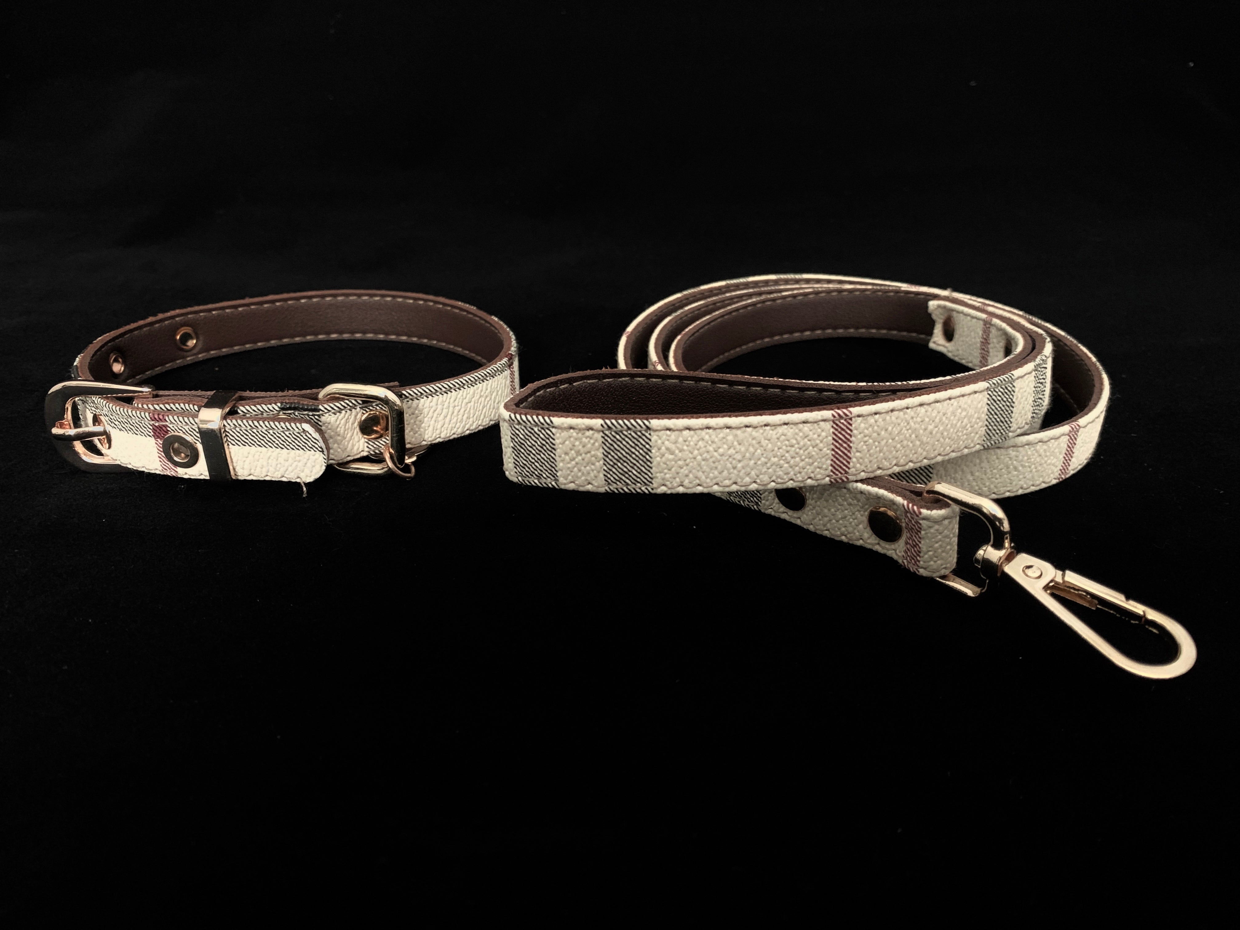 burberry leash and collar