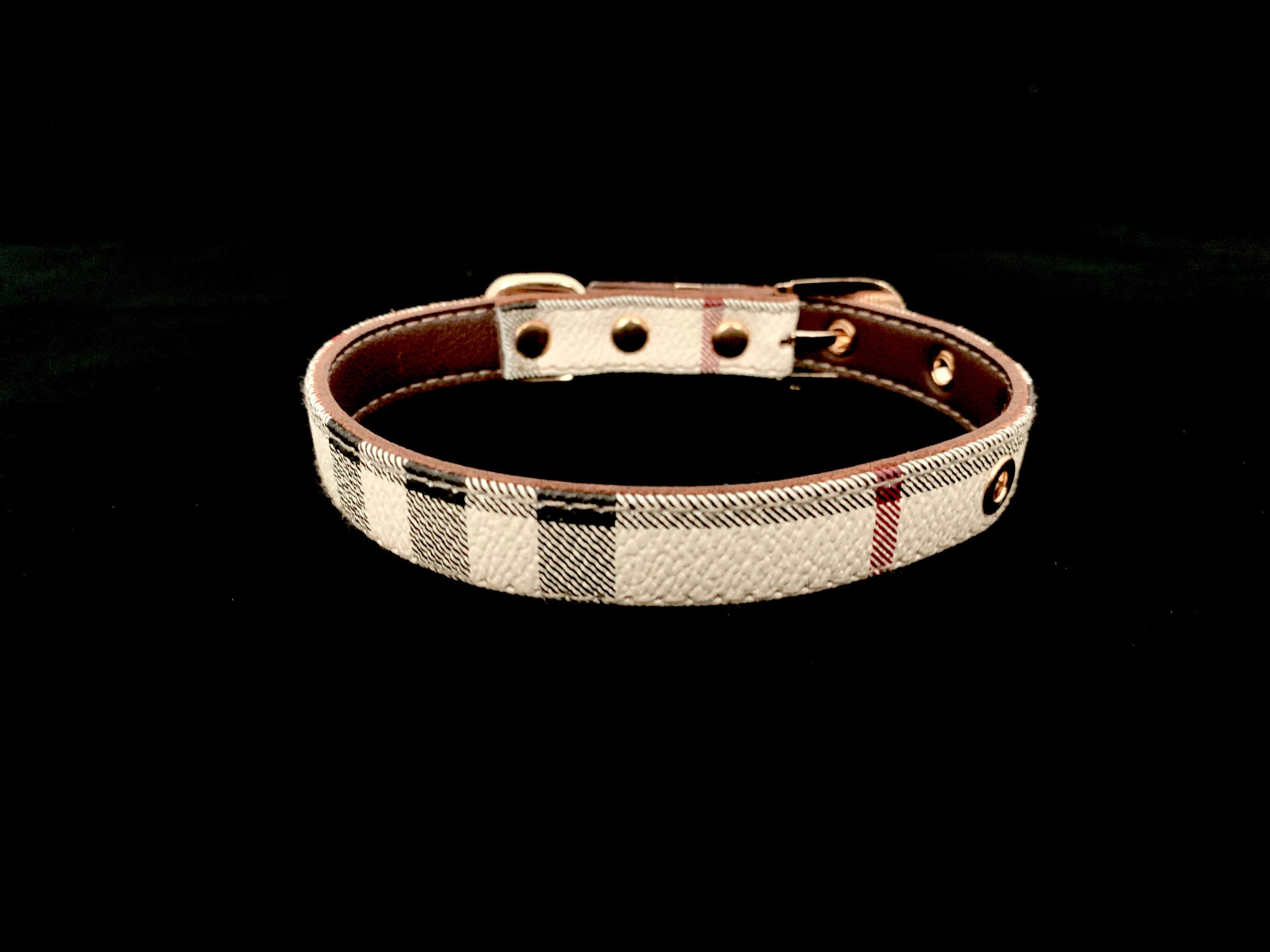 designer dog collars burberry