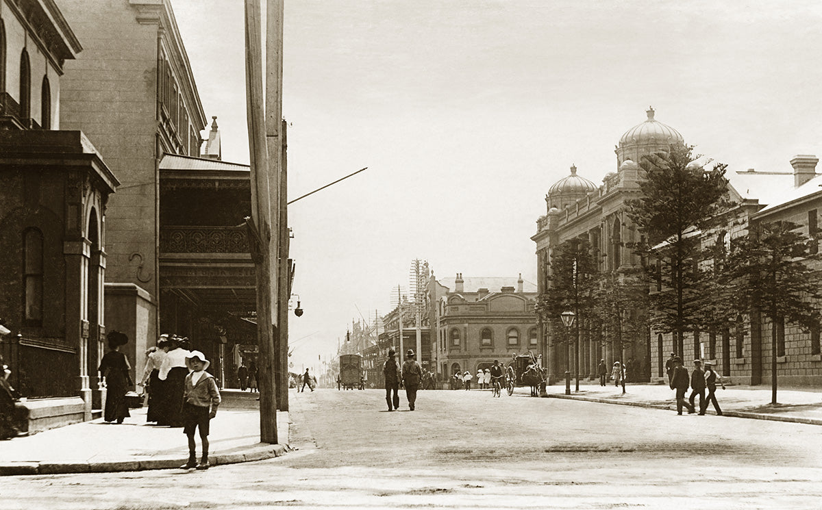 Hunter Street, Newcastle NSW Australia 1900s