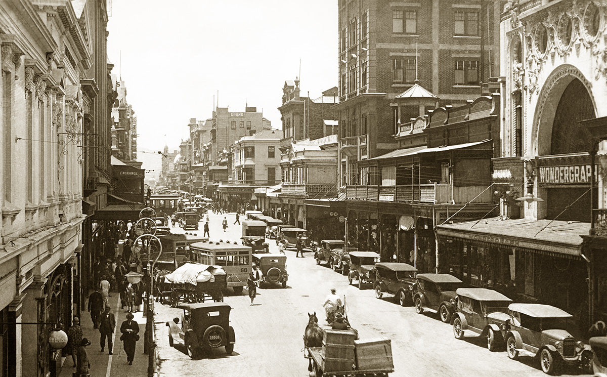 Hindley Street - Looking East, Adelaide SA Australia c.1927
