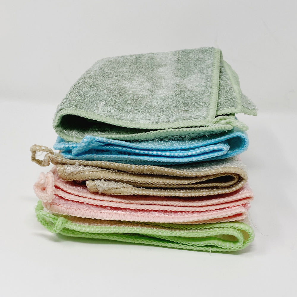 Microfiber Cleaning Cloth: Reusable Scrub & Soft Microfiber Cloth bulk-pack  Eco-friendly Cleaning Zero Waste 