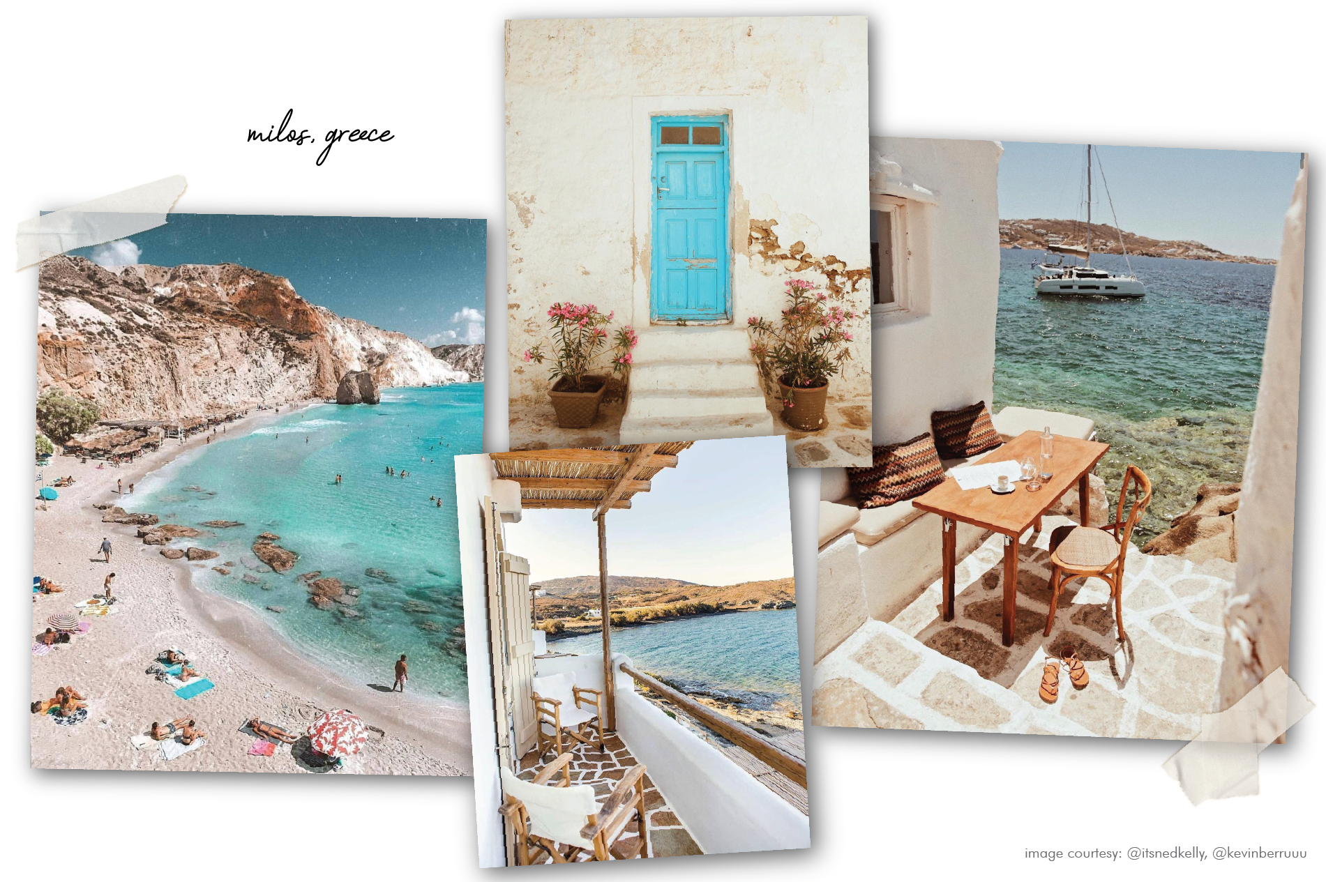 milos greece postcards