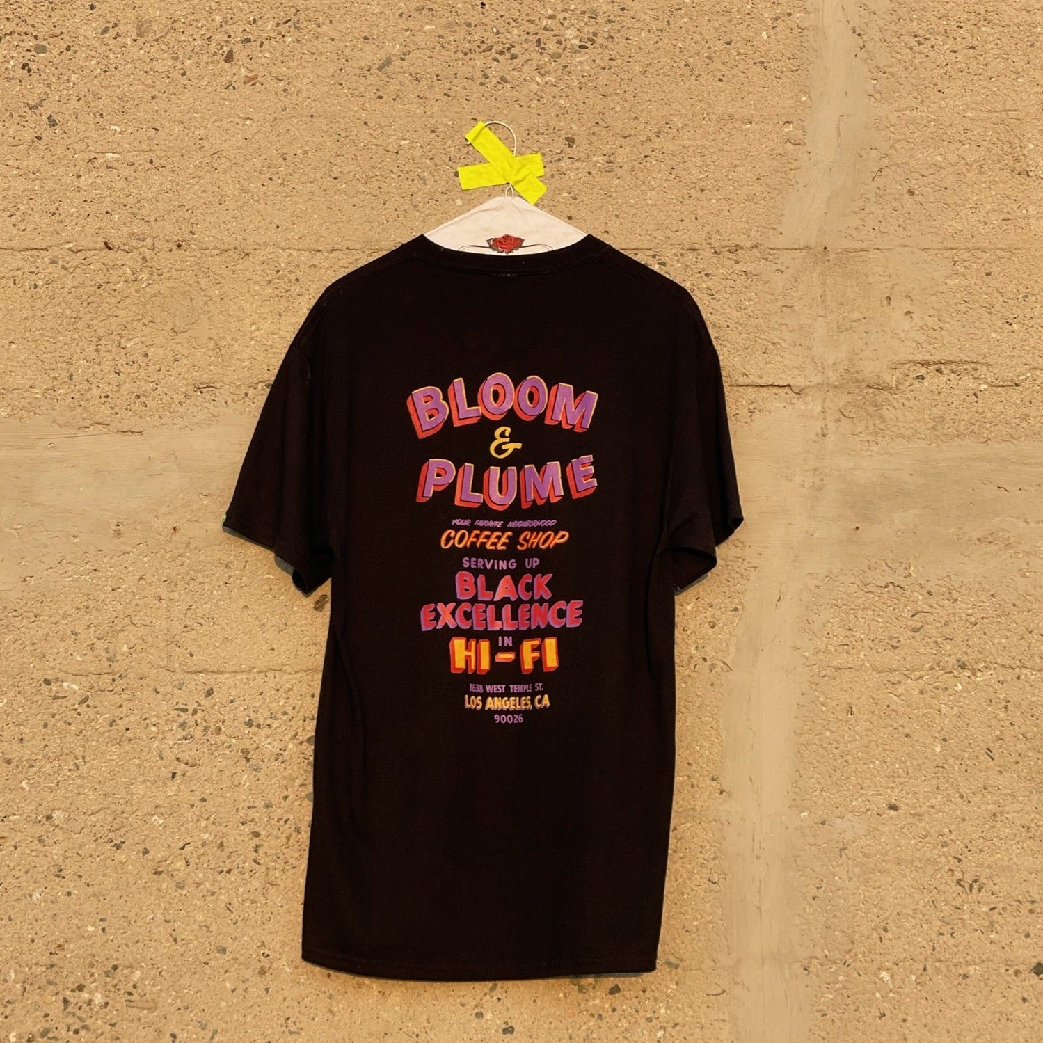 Neighborhood Tee - Black – Bloom & Plume Coffee