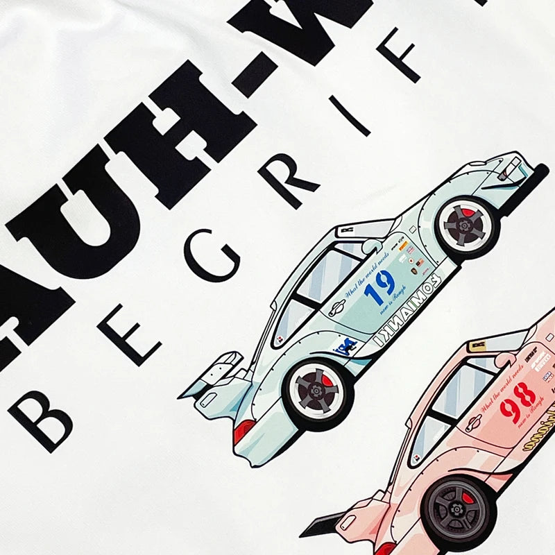 Bay Shore RWB Car Theme Graphic T-Shirt With Short Sleeves For Men And Women - Image 4