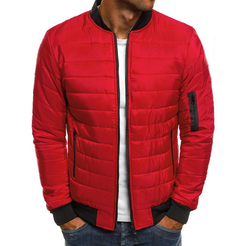 Men's Slim Fit Winter O Neck Casual Waterproof Jacket | Atom Oracle