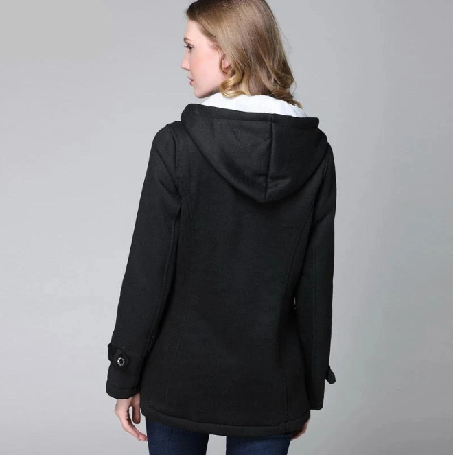 Winter Jacket Women Hooded Winter Fashion Button Coats | Atom Oracle