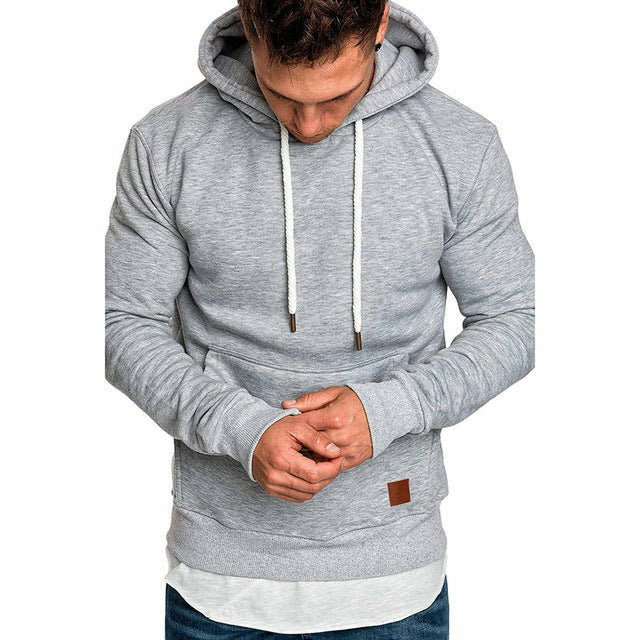 Sweatshirt Hoodies Long Sleeves Hooded Casual Wear Men | Atom Oracle