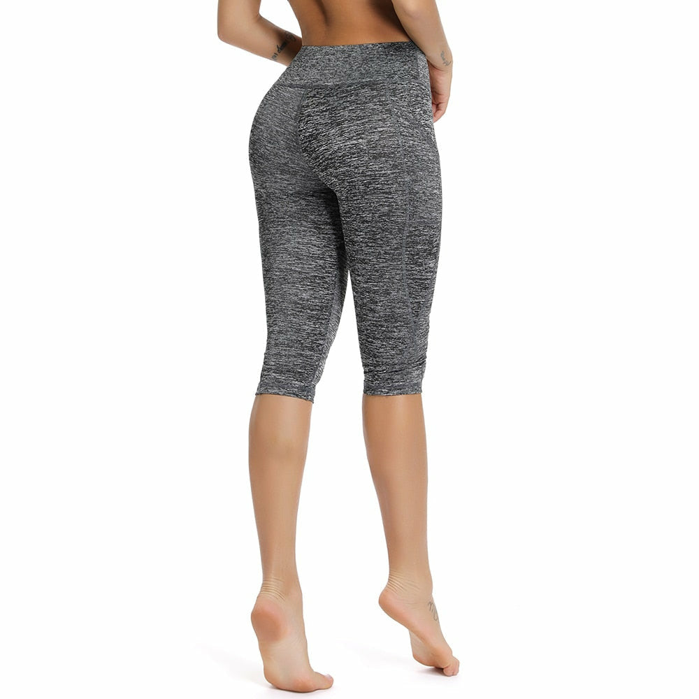 3/4 Yoga Pants Women Capri Sport leggings Women Fitness Wear – Atom Oracle