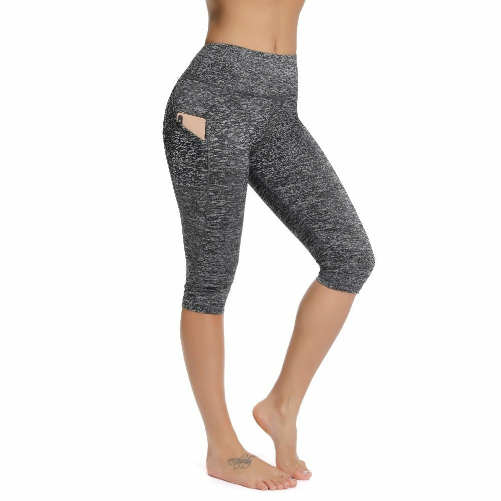 3/4 Yoga Pants Women Capri Sport leggings Women Fitness Wear – Atom Oracle