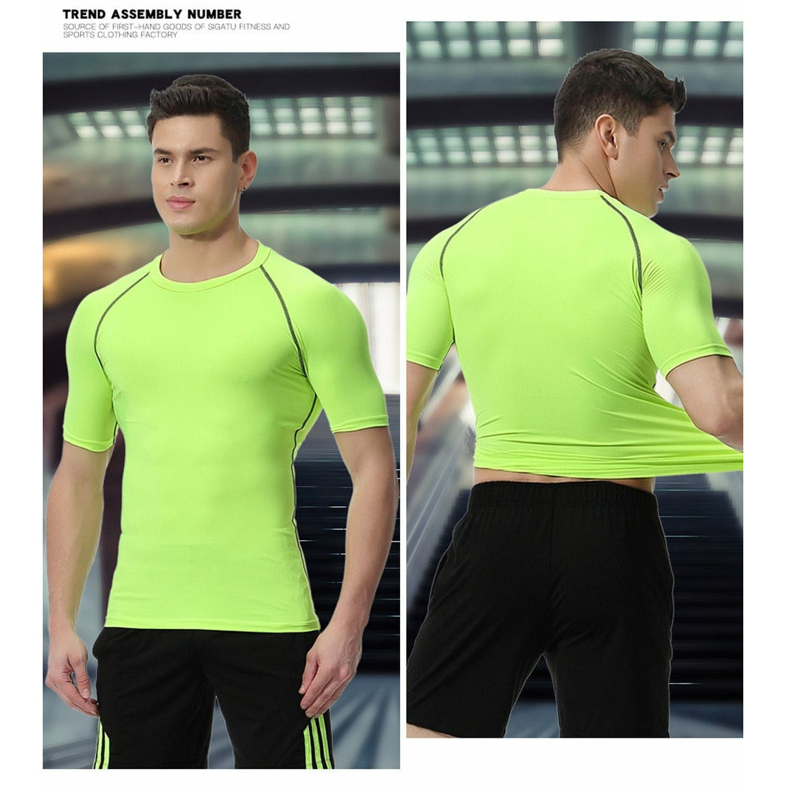 Sportswear Skin-Tight Inner Tracksuits Sets Men Clothing Sports Set ...