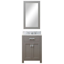 Load image into Gallery viewer, Water Creation 24&quot; Cashmere Grey Single Sink Bathroom Vanity with Matching Framed Mirror From The Madison Collection MADISON24GB