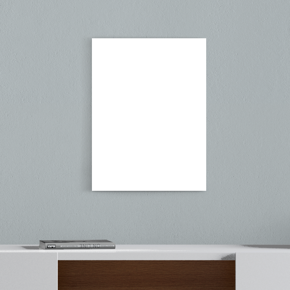 Plain White Simple Solid Color All Over Print Canvas Print