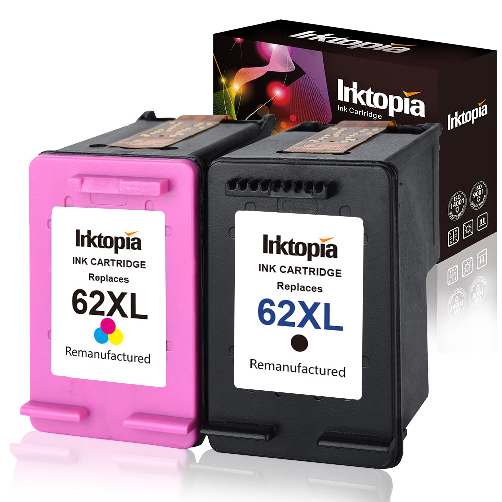 Induceren grootmoeder Van Inktopia Remanufactured Replacement for HP 62XL 62 XL Ink Cartridges H –  Inktopialife