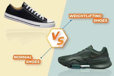 Difference between Weightlifting shoes and normal shoes