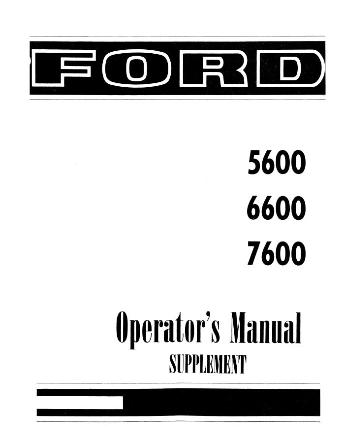 ford 5600 manual