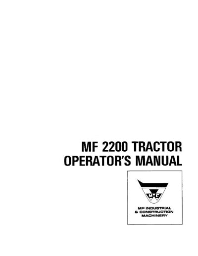 Massey Ferguson 20 Industrial Tractor Manual Farm Manuals Fast