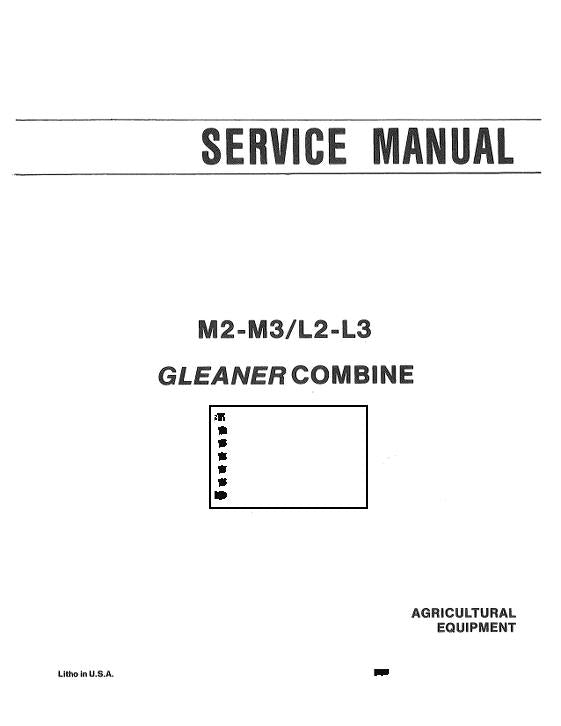 Gleaner L2  L3  M2  And M3 Combine