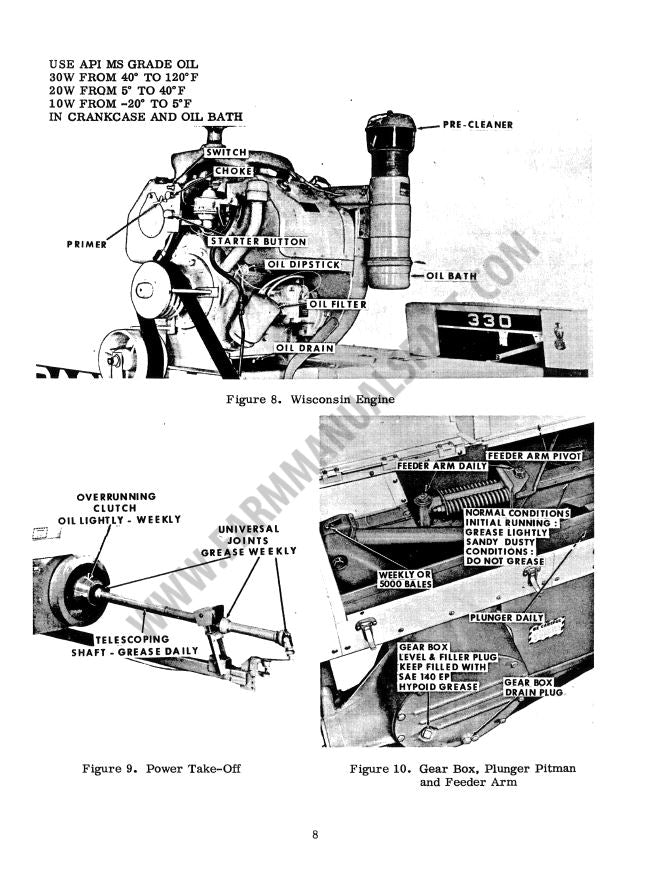 case 625 round baler manual