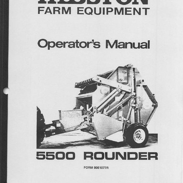 hesston 4750 baler operator manual