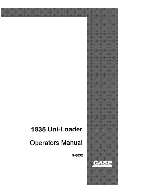 Case 1835 Skid-Steer Manual