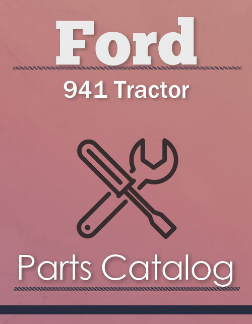 Ford 941 Tractor - Parts Catalog Cover