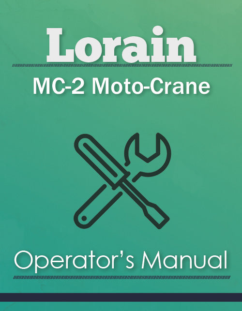 lorain manuals