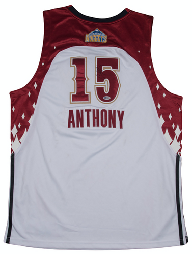 carmelo anthony autographed jersey