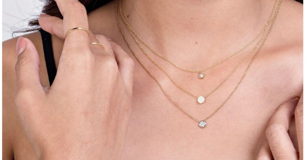 Round Solitaire Diamond Necklace Pendant 2 Carat White Gold 14K