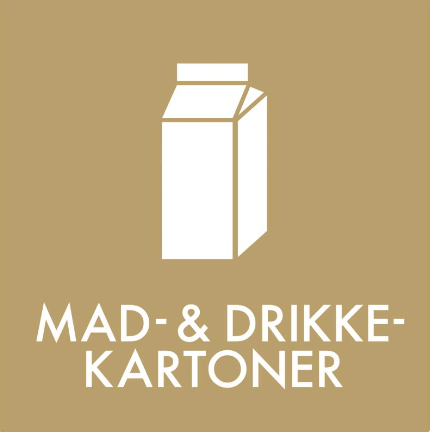 13: Mad- og drikkekartoner - Klistermærke til affaldssortering