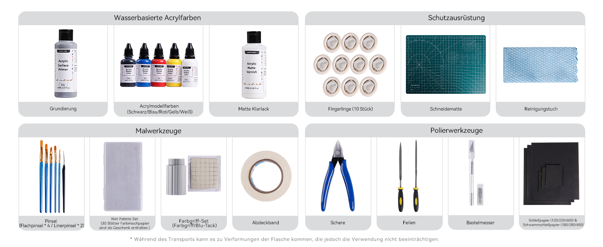 Anycubic 3D Printing Painting Kit - In The Box