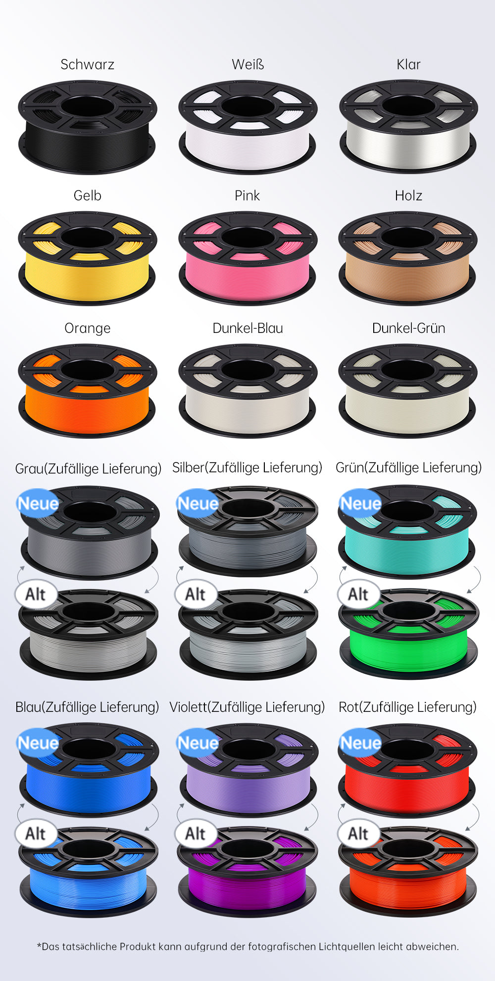 Anycubic PLA Filament - Color Type