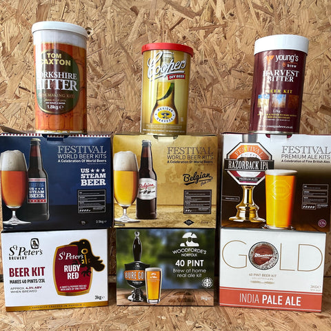 Just a tiny selection of the beer kits now available