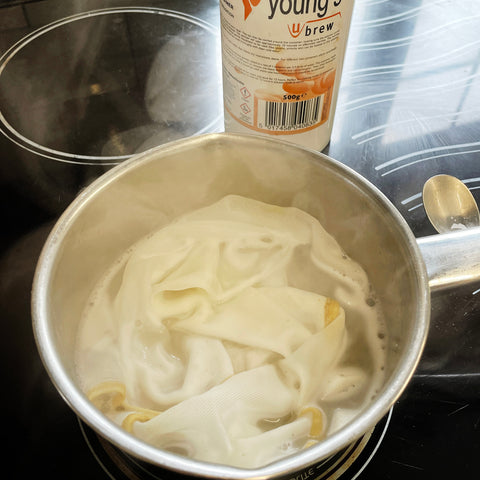 Boiling the Straining Bag Before Use