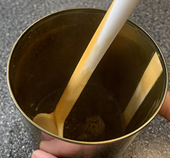 Extracting the malt extract from the cans