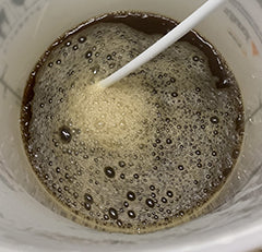 Stiring in the malt extract