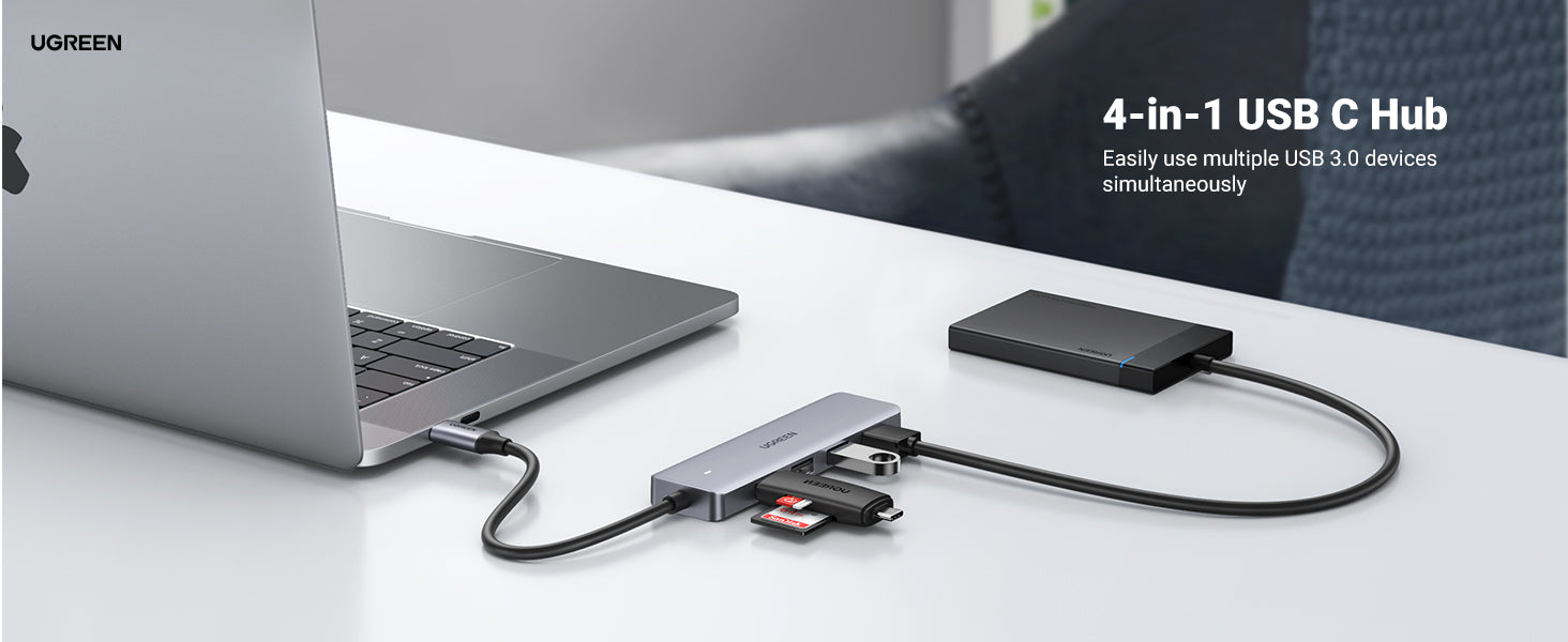 Hub USB C, ORICO 6 en 1 Adaptateur USB C vers USB, USB Multiple