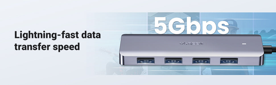 GORIFEI® Hub USB 3.0 Multiprise, Multi 4 Ports USB Multiple Ultra