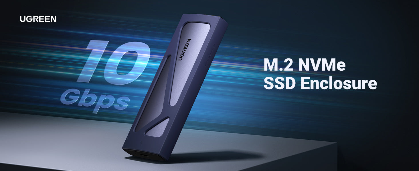 Ugreen Boitier Disque SSD Externe M.2 NVME M-key USB 3.2 Gen 2 (60354)