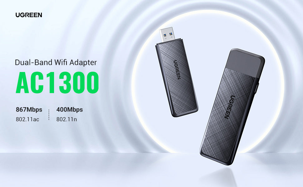 Ugreen AC1300 USB WiFi Adapter – UGREEN