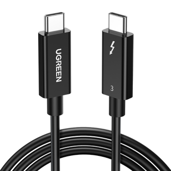 CABLE THUNDERBOLT 4 USB 3.1 TIPO C A THUNDERBOLT 4 USB 3.1 TIPO C DE 80  CENTIMETROS 40GBPS PASA VIDEO Y DATOS UGREEN – Compukaed