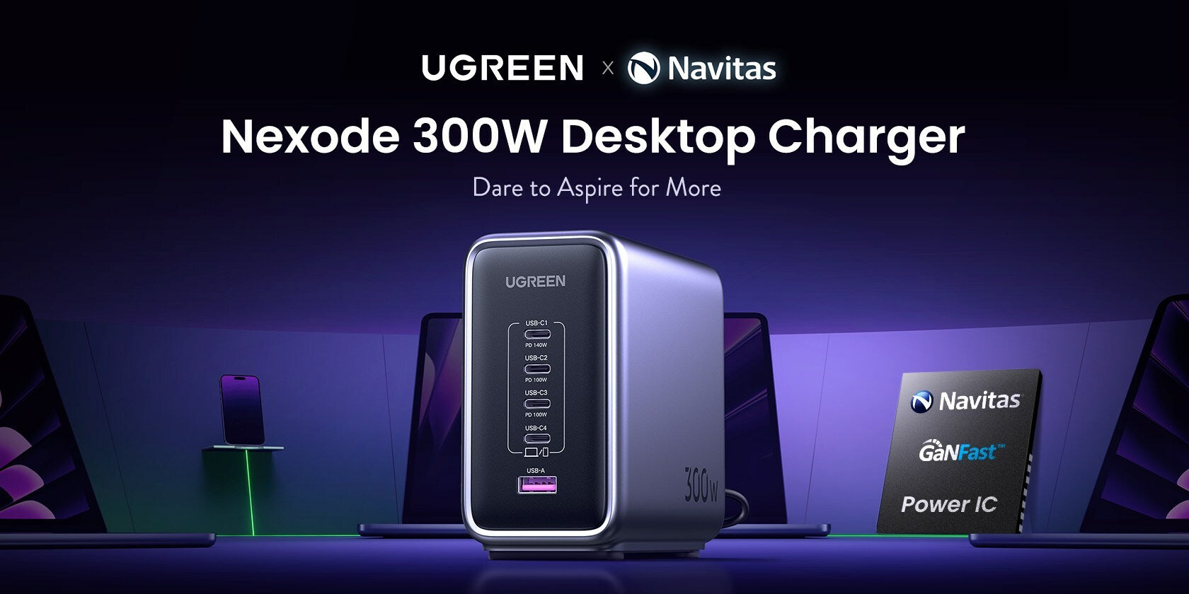 UGREEN unveils new Nexode Pro 160W 4-Port GaN Fast Charger -   News