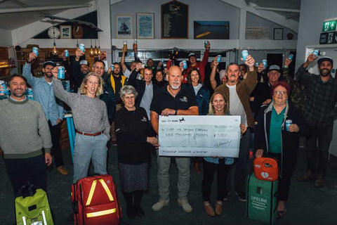 Surf Life Saving Donation Sharp's Brewery