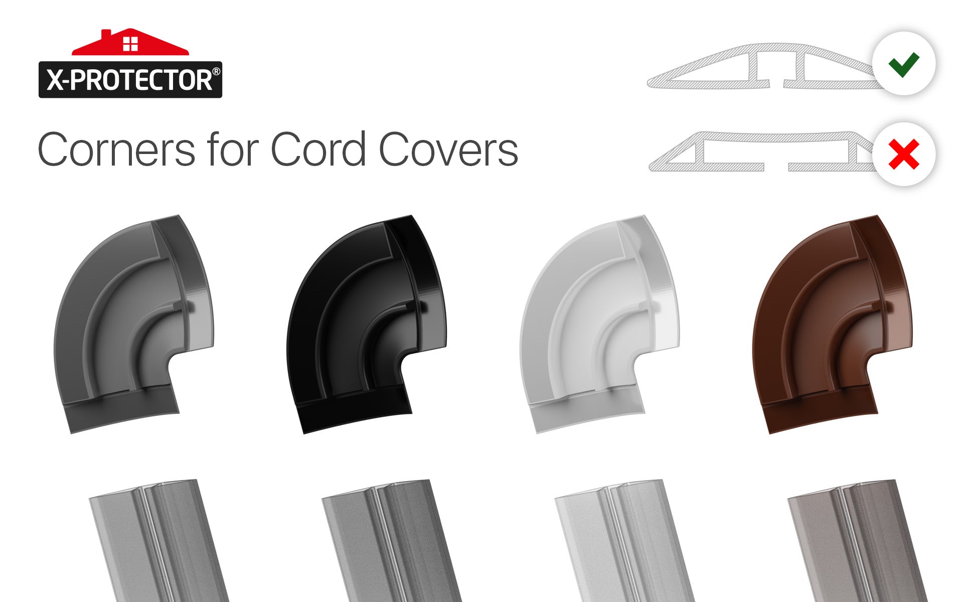 Corners for Floor Cord Covers