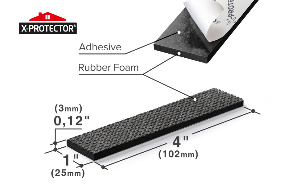 21 self-adhesive Anto-Slip pads, Ø 1.18'', black, round