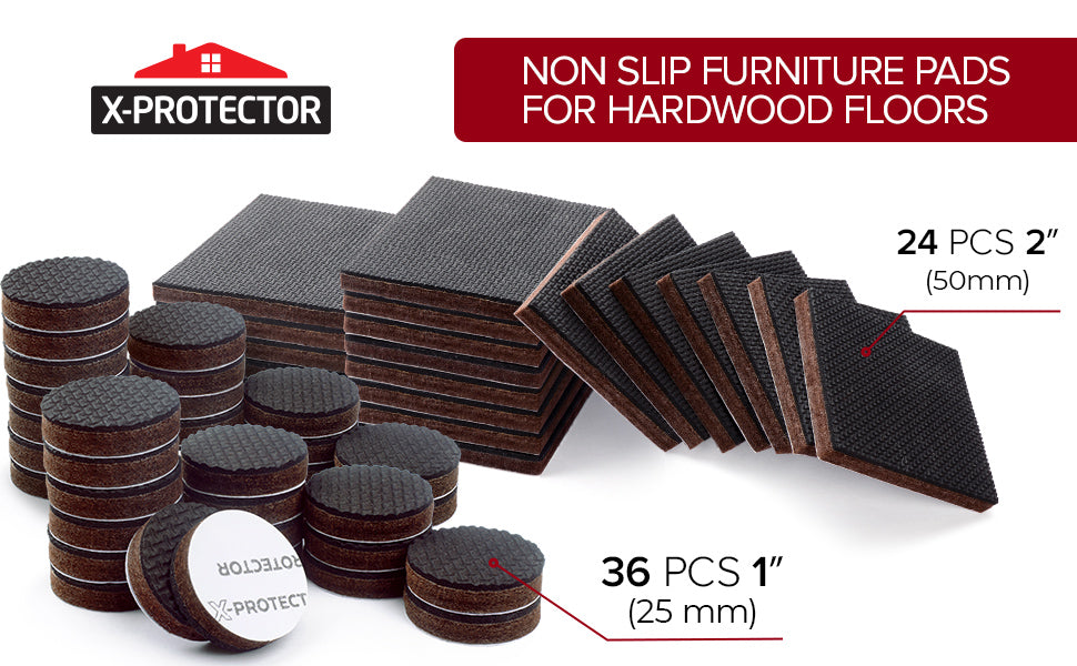 Non Slip Furniture Pads for Hardwood Floors