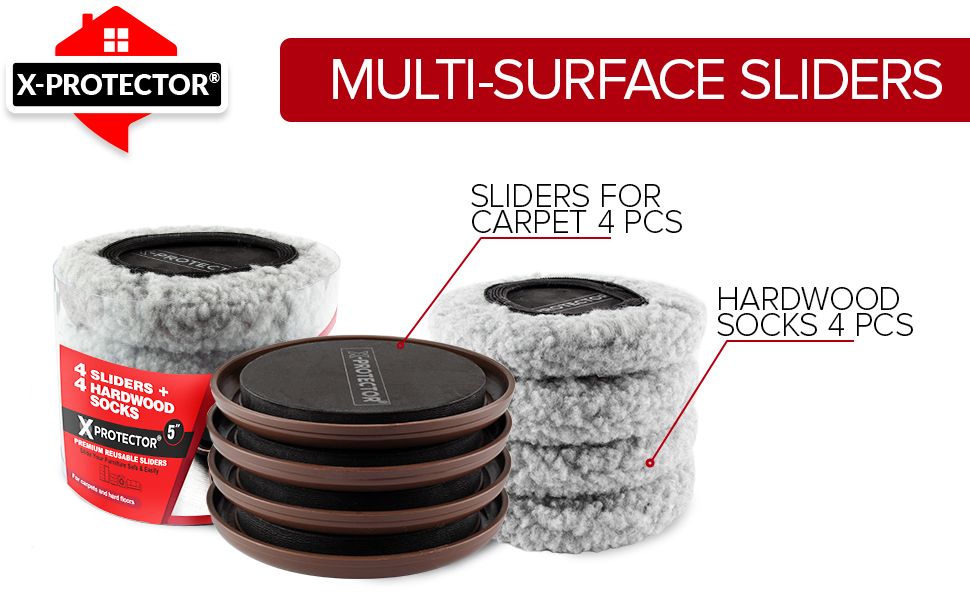 Furniture Sliders - 16 Multi-Surface Protectors X-PROTECTOR — X-Protector