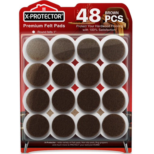48 pcs Best Felt Premium Furniture Pads X-PROTECTOR (Black)! — X-Protector